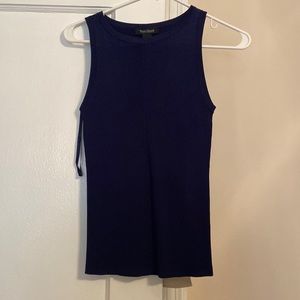White House Black Market knit tank in navy